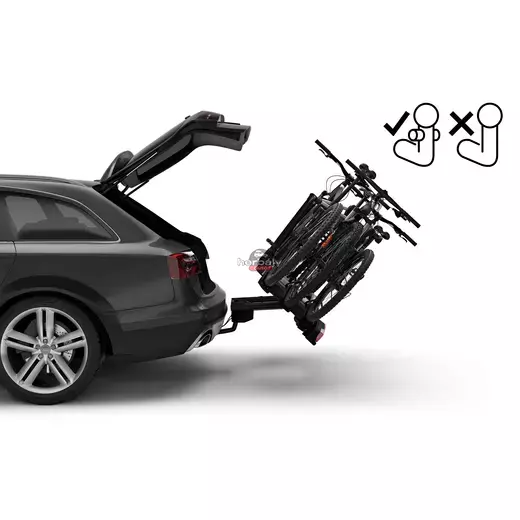 Thule Velocompact FIX4BIKE 961500 kerékpártartó (3+1), Alumínium