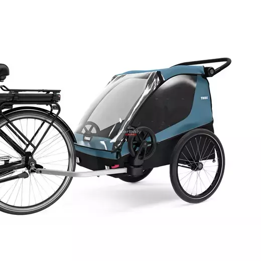 Thule Courier 10102001 kerékpáros gyermekhordozó, kék Thule Courier 10102001 kerékpáros gyermekhordozó, kék