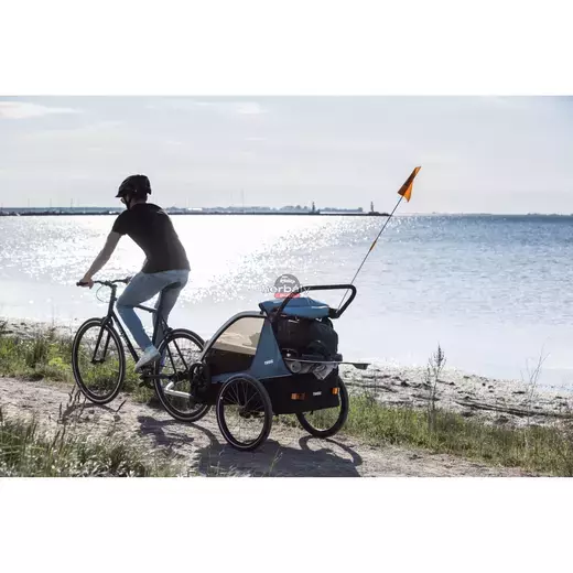 Thule Courier 10102001 kerékpáros gyermekhordozó, kék Thule Courier 10102001 kerékpáros gyermekhordozó, kék