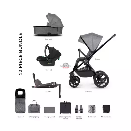 VENICCI Tinum Upline multifunkciós babakocsi 3 az 1-ben (Teljes Utazási Rendszercsomag), palaszürke VENICCI Tinum Upline multifunkciós babakocsi 3 az 1-ben (Teljes Utazási Rendszercsomag), palaszürke