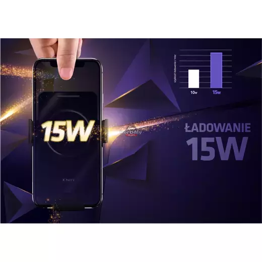 XBLITZ GX1 Gyorstöltős autós telefontartó XBLITZ GX1 Gyorstöltős autós telefontartó