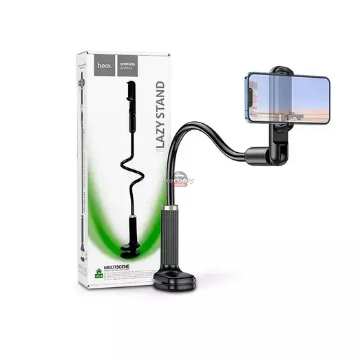 HOCO univerzális asztali telefontartó 4,5-7 méretű készülékhez - HOCO HD4 Lazy Stand - fekete