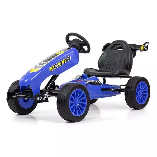 Go-kart Milly Mally Rocket pedálos gyerek gokart kék Go-kart Milly Mally Rocket pedálos gyerek gokart kék
