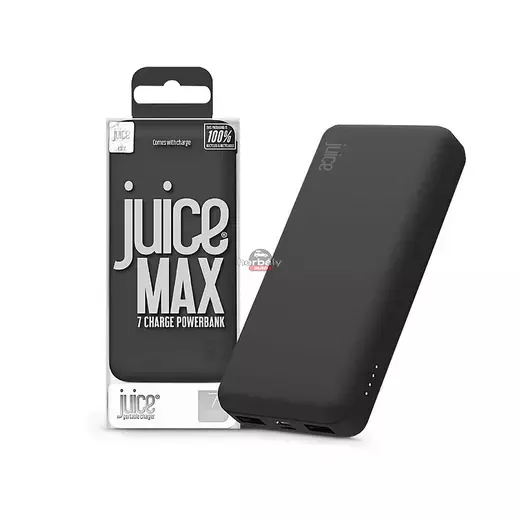 Univerzális hordozható, asztali akkumulátor töltő - Juice ECO MAX Power Bank - 2xUSB + Type-C - 20.000 mAh - fekete