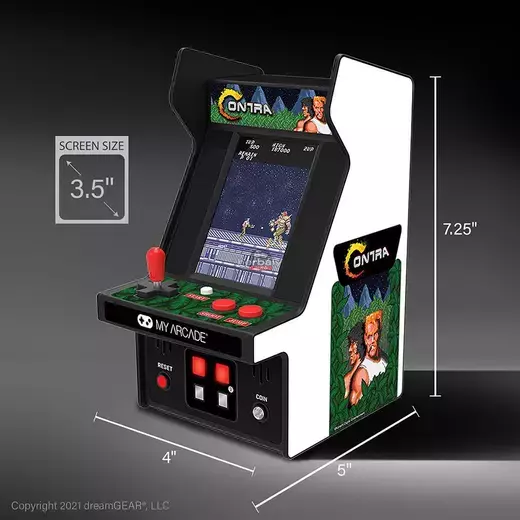 My Arcade DGUNL-3280 Contra Micro Player Retro Arcade 6.75" Hordozható Játékkonzol