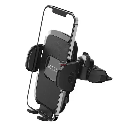 Univerzális CD-lejátszóba illeszhető PDA/GSM autós tartó - Tech-Protect Universal CD Car Mount V3 - fekete