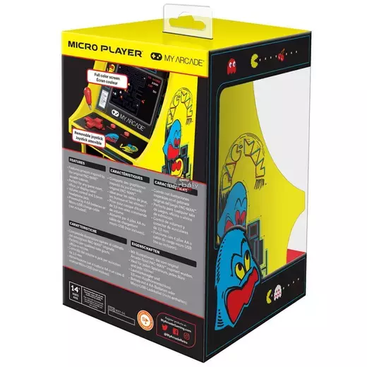 My Arcade DGUNL-3220 Pac-Man Micro Player Retro Arcade 6.75" Hordozható Játékkonzol