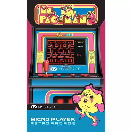 My Arcade DGUNL-3230 Ms. Pac-Man Micro Player Retro Arcade 6.75" Hordozható Játékkonzol