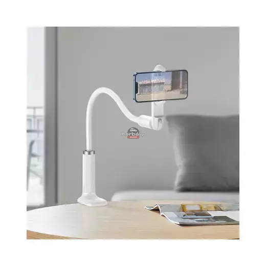 HOCO univerzális asztali telefontartó 4,5-7 méretű készülékhez - HOCO HD4 Lazy Stand - fehér HOCO univerzális asztali telefontartó 4,5-7 méretű készülékhez - HOCO HD4 Lazy Stand - fehér