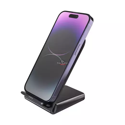 Tech-Protect Qi univerzális vezeték nélküli töltő állomás - 15W - Tech-Protect S2 Wireless Charger for Phone - fekete