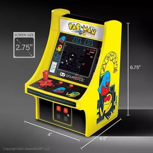 My Arcade DGUNL-3220 Pac-Man Micro Player Retro Arcade 6.75" Hordozható Játékkonzol