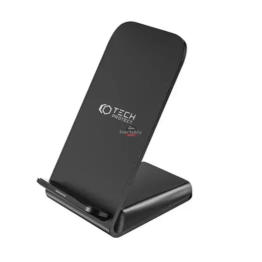 Tech-Protect Qi univerzális vezeték nélküli töltő állomás - 15W - Tech-Protect S2 Wireless Charger for Phone - fekete