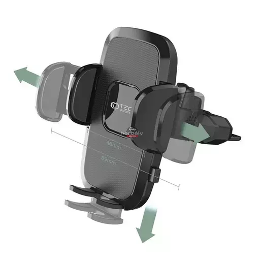 Univerzális CD-lejátszóba illeszhető PDA/GSM autós tartó - Tech-Protect Universal CD Car Mount V3 - fekete