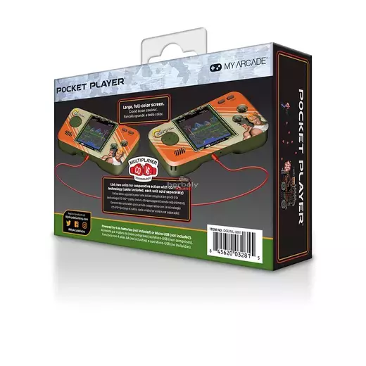 My Arcade DGUNL-3281 Contra 2in1 Premium Edition Pocket Player Hordozható Kézikonzol