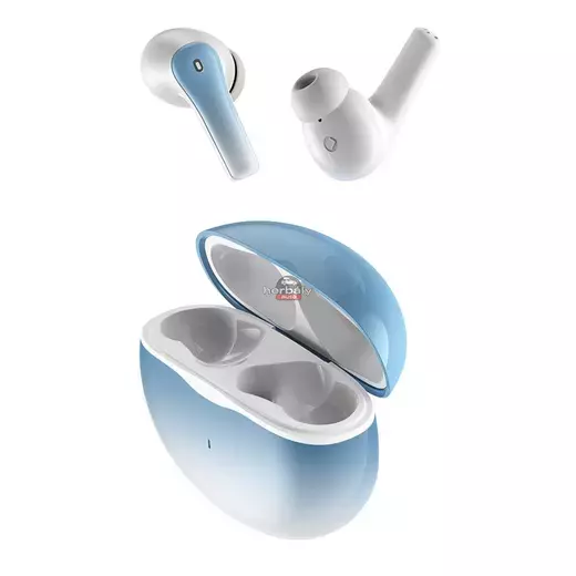Devia TWS Bluetooth sztereó headset v5.2 + töltőtok - Devia TWS-M4 Earphone TrueWireless Earphones with Charging Case - kék