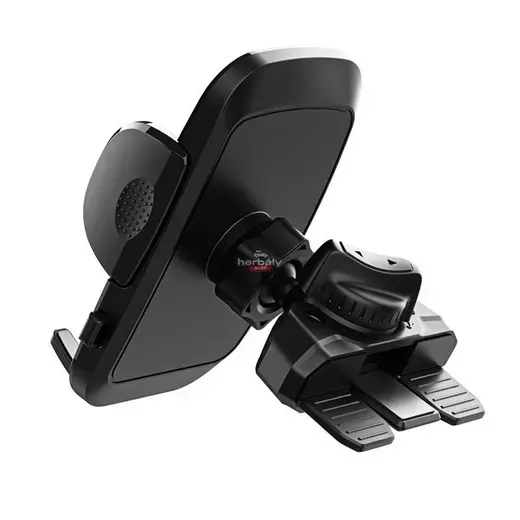 Univerzális CD-lejátszóba illeszhető PDA/GSM autós tartó - Tech-Protect Universal CD Car Mount V3 - fekete