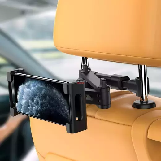 Tech-Protect univerzális fejtámlára szerelhető telefon/tablet autós tartó - Tech-Protect Headrest Car Mount - fekete