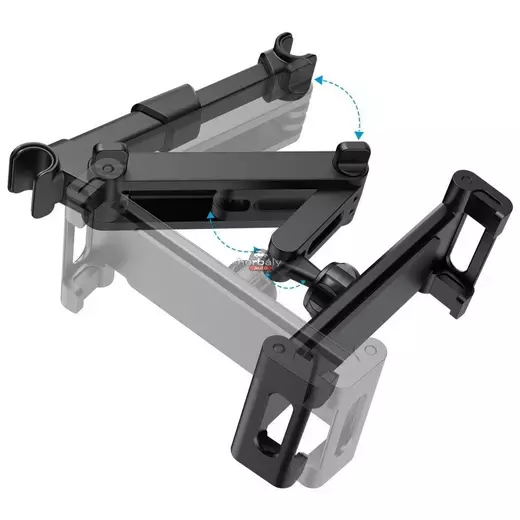 Tech-Protect univerzális fejtámlára szerelhető telefon/tablet autós tartó - Tech-Protect Headrest Car Mount - fekete