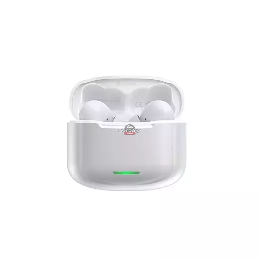 Devia TWS Bluetooth sztereó headset v5.1 + töltőtok - Devia ANC-E1 Star Series True Wireless Earphones with Charging Case - fehér