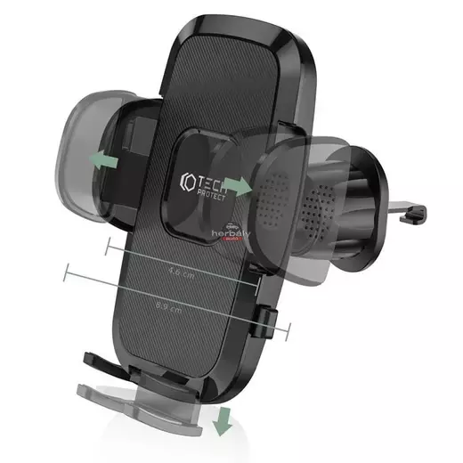 Univerzális szellőzőrácsba illeszthető autós tartó - Tech-Protect V3 Universal Air Vent Car Mount - fekete