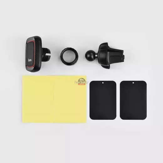 HOCO univerzális szellőzőrácsba illeszthető mágneses autós tartó - HOCO CA23 Lotto Series Magnetic Air Outlet Holder - fekete HOCO univerzális szellőzőrácsba illeszthető mágneses autós tartó - HOCO CA23 Lotto Series Magnetic Air Outlet Holder - fekete
