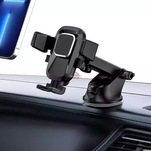 Univerzális műszerfalra/szélvédőre helyezhető PDA/GSM autós tartó - Tech-ProtectV4 Universal Dashboard and Windshield Car Mount - fekete