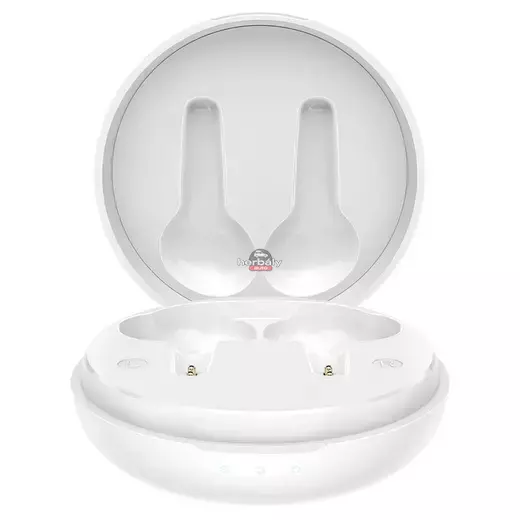 HOCO TWS Bluetooth sztereó headset v5.1 + töltőtok - HOCO ES55 True Wireless Earphones with Charging Case - fehér