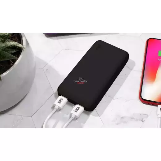 Univerzális hordozható, asztali akkumulátor töltő - Juice ECO MAX Power Bank - 2xUSB + Type-C - 20.000 mAh - fekete