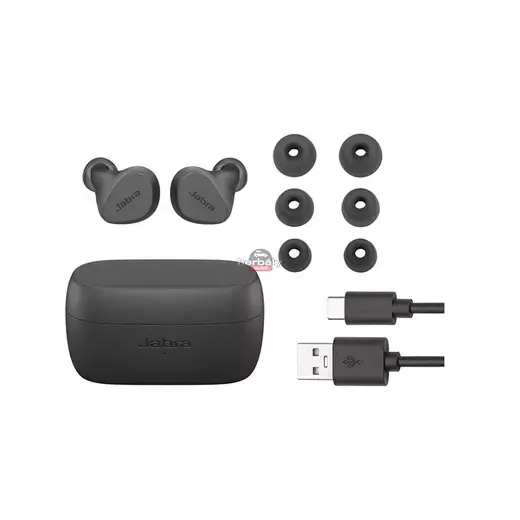 Jabra TWS Bluetooth sztereó headset v5.2 + töltőtok - Jabra Elite 2 True Wireless Earphones with Charging Case - sötét szürke