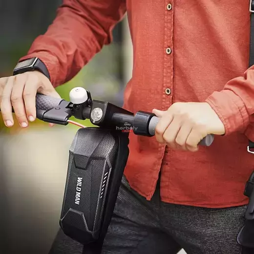 Wildman univerzális elektromos rollerre/rollerre szerelhető, vízálló, kemény táska - Wildman CBC-3L Scooter Bag - fekete - ECO csomagolás