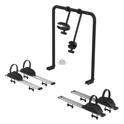 CRUZ Tailo 940-442 kerékpártartó adapter 2db kerékpárhoz, fekete
