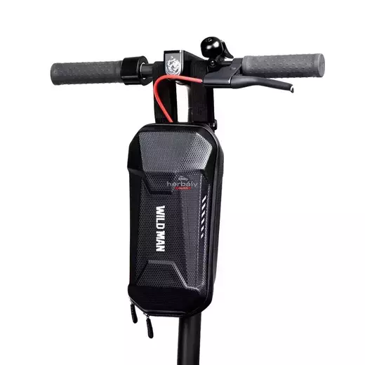 Wildman univerzális elektromos rollerre/rollerre szerelhető, vízálló, kemény táska - Wildman CBC-3L Scooter Bag - fekete - ECO csomagolás