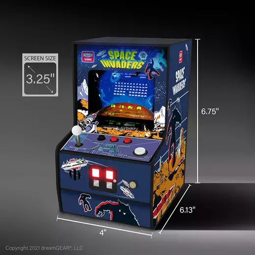 My Arcade DGUNL-3279 Space Invaders Micro Player Retro Arcade 6.75" Hordozható Játékkonzol