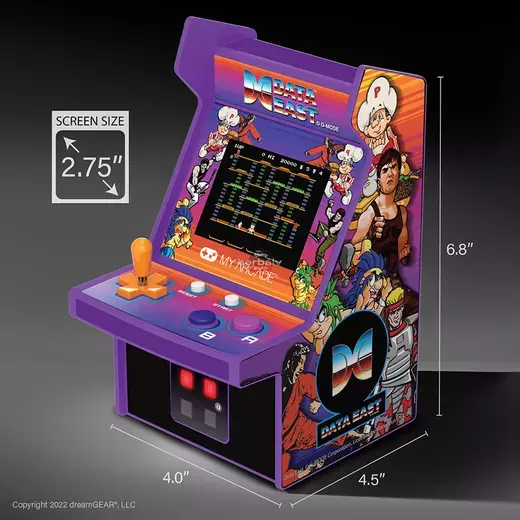My Arcade DGUNL-4124 Data East 300+ Micro Player Retro Arcade 6.75" Hordozható Játékkonzol
