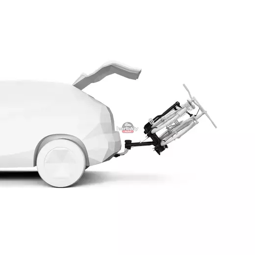 Thule EasyFold 3 9441 2-es E-bike ready kerékpártartó vonóhorogra, fekete Thule EasyFold 3 9441 2-es E-bike ready kerékpártartó vonóhorogra, fekete