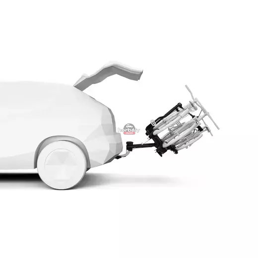 Thule EasyFold 3 9441 2-es E-bike ready kerékpártartó vonóhorogra, fekete Thule EasyFold 3 9441 2-es E-bike ready kerékpártartó vonóhorogra, fekete