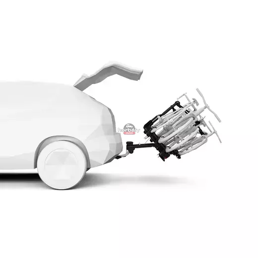 Thule EasyFold 3 9451 3-as E-bike ready kerékpártartó vonóhorogra, fekete Thule EasyFold 3 9451 3-as E-bike ready kerékpártartó vonóhorogra, fekete