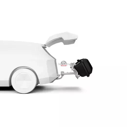 Thule Santu 909400 csomagtartó box vonóhorogra, fekete Thule Santu 909400 csomagtartó box vonóhorogra, fekete