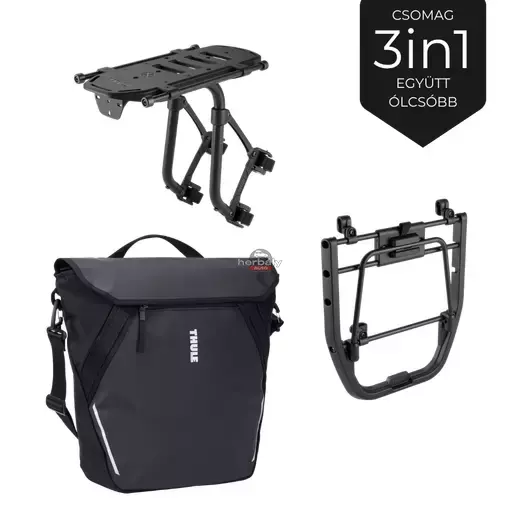Kerékpár táska szett Thule Chasm 22L 3205468 3az1-ben, black