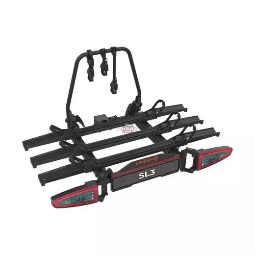 Spinder SL3 LED S30002 kerékpártartó vonóhorogra, black