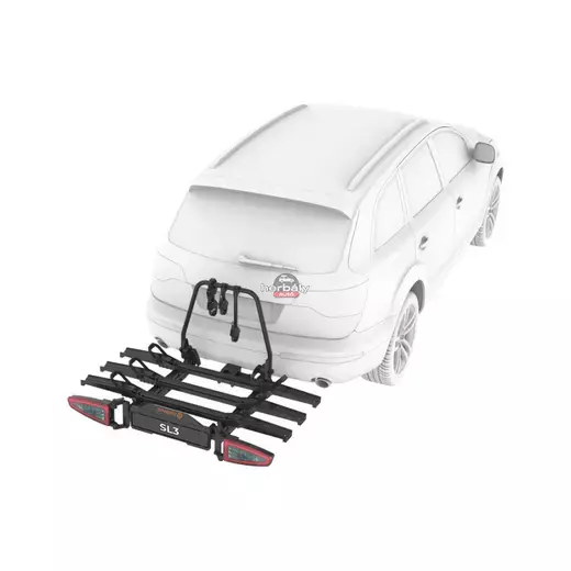 Spinder SL3 LED S30002 kerékpártartó vonóhorogra, black