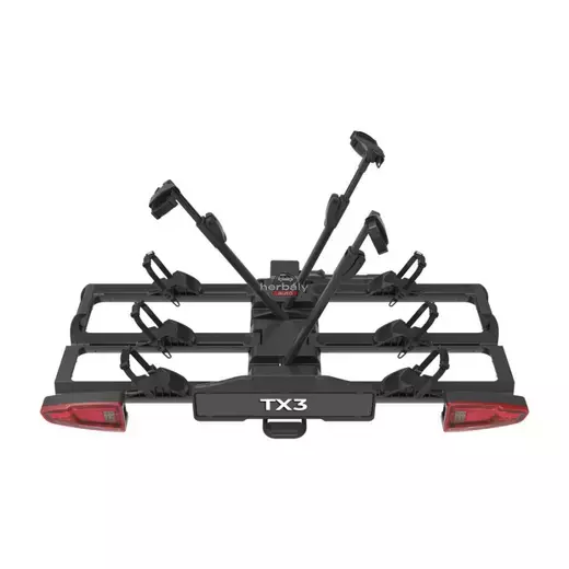 Spinder TX3 LED S30012 E-bike ready kerékpárszállító vonóhorogra, fekete