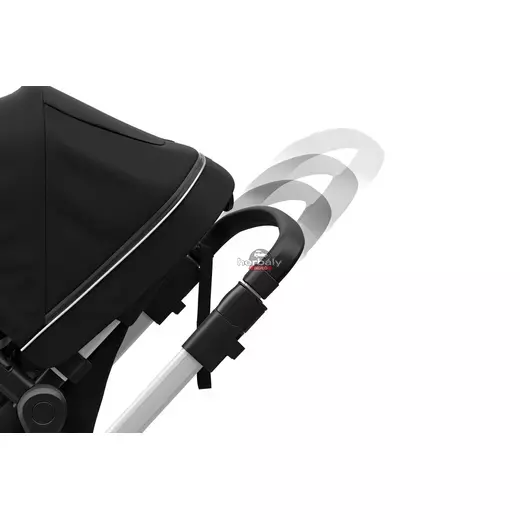 Thule Sleek mózeskosárral 11000007 babakocsi Fekete