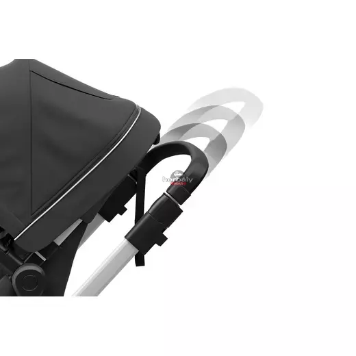 Thule Sleek mózeskosárral 11000008 babakocsi Sötét szürke Thule Sleek mózeskosárral 11000008 babakocsi Sötét szürke