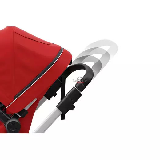 Thule Sleek mózeskosárral 11000009 babakocsi Piros