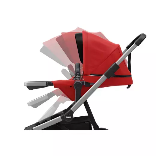 Thule Sleek mózeskosárral 11000009 babakocsi Piros Thule Sleek mózeskosárral 11000009 babakocsi Piros