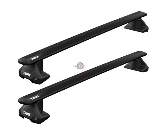 Thule Wingbar EVO 135 cm alumínium tetőcsomagtartó normáltetős autókhoz, fekete (Renault típusokra (THU_710500_KIT5038_711420)