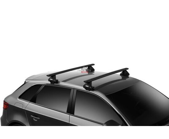 Thule Wingbar EVO 127 cm alumínium tetőcsomagtartó normáltetős autókhoz, fekete (Skoda típusokra (THU_710500_KIT5166_711320)