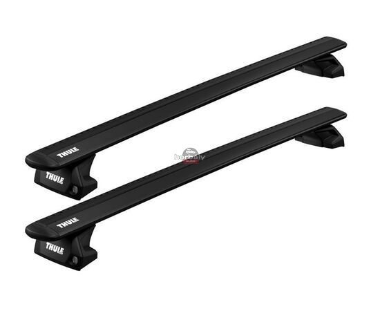 Thule Wingbar EVO 118 cm alumínium tetőcsomagtartó integrált tetősines autókhoz, fekete (Ford típusokra (THU_710600_KIT6079_711220)