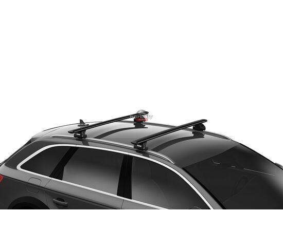 Thule Wingbar EVO 118 cm alumínium tetőcsomagtartó integrált tetősines autókhoz, fekete (Ford típusokra (THU_710600_KIT6079_711220)